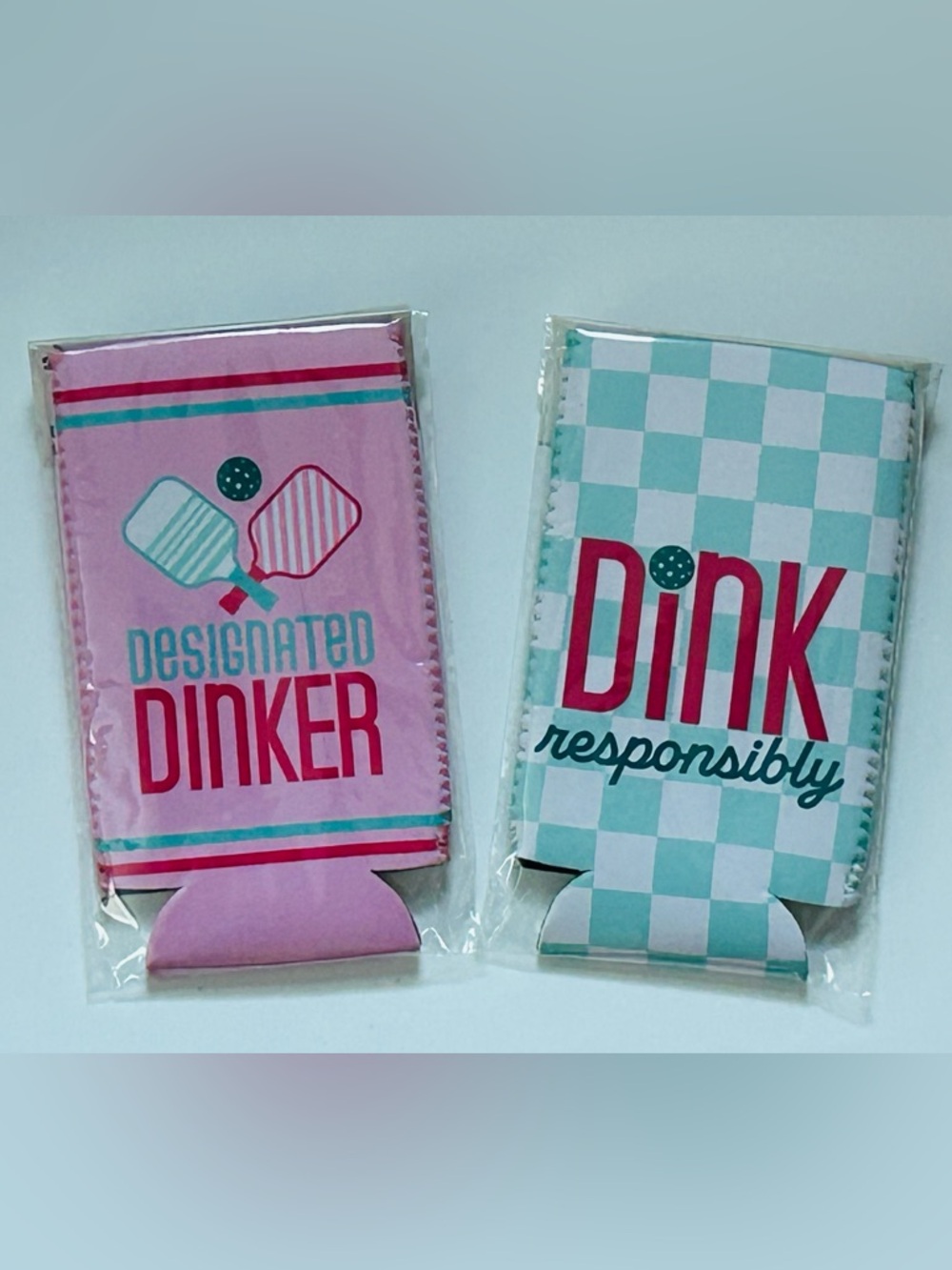 NEW!! Pickleball Collection Koozie Can Cooler Set (NWT)